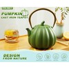 VICSKY Pumpkin Cast Iron Teapot (40 oz/1200 ml), Cute Natural