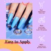 Beetles Jelly Crystal Gel Nail Polish Set Summer-6pcs Colors Blue