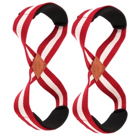 BESPORTBLE Ergonomic Figure 8 Weight Lifting Belt Deadlift Straps Comfortable Wrist Support Exercise Wrist Band Fitness Tool