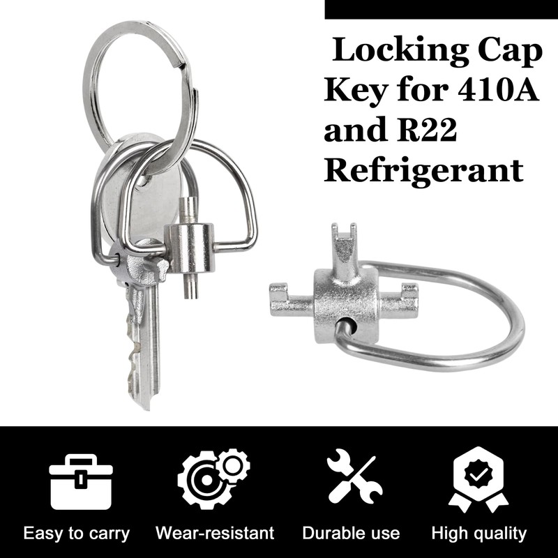 Nvguoes 2 Pcs HVAC Locking Cap Key, HVAC Tools |