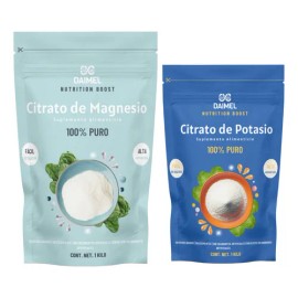1 Kg Citrato De Magnesio + 1 Kg Citrato De Potasio En Polvo
