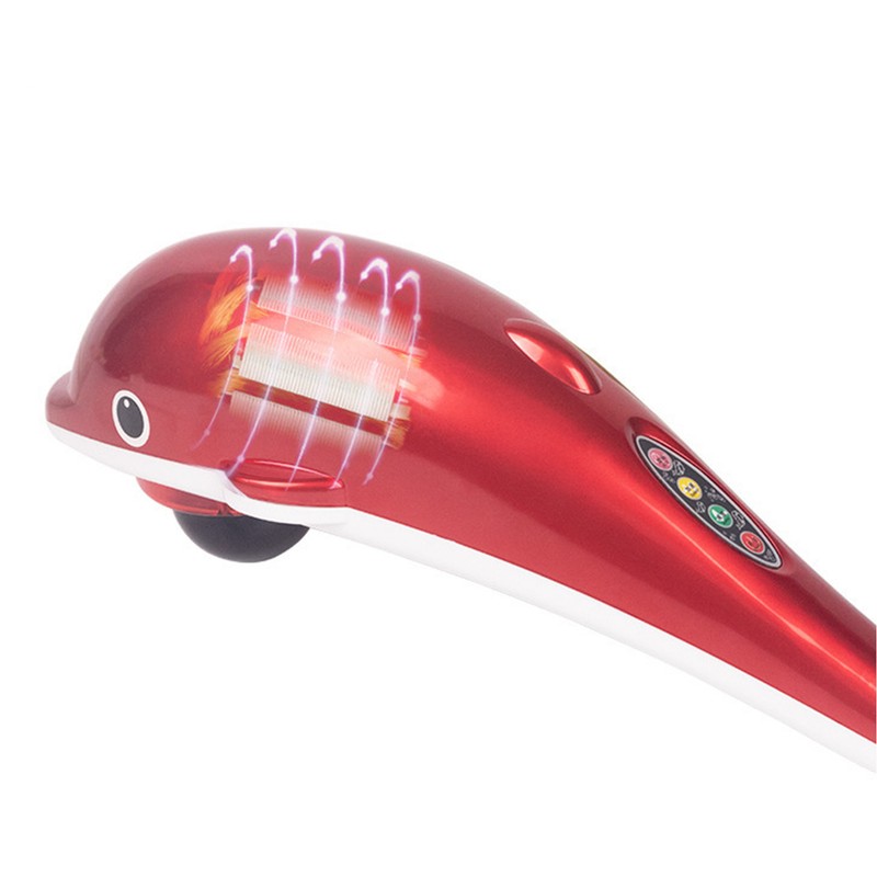 Deep Tissue Percussion Massager Dolphin Shape for Neck Shoulder Relieve