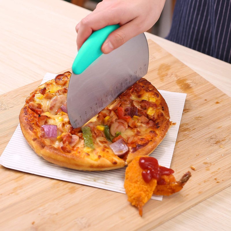 1 pcs Dough Pastry Scraper Chopper/Stainless Steel Dough Scraper Cutter