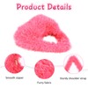 Fecialy Fluffy Purses for Women Cute Fuzzy Tote Handbag Plush