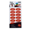 36 Meat Red Kosher Labels - Oven Proof up to