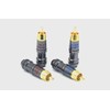 BELDEN 8412-BLACK Black RCA Cable with Plug 1.5 ft (46