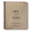 Wooden Guest Book Wedding Me and You with and without