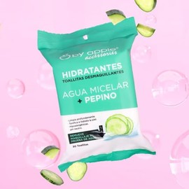 By Apple Toallitas Desmaquillantes (Agua Micelar + Pepino) 30 Piezas