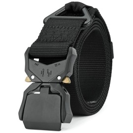 DEYACE Mens Tactical Belt, Quick Release Military Hiking Rigger 1.5" Heavy Duty Work Belts