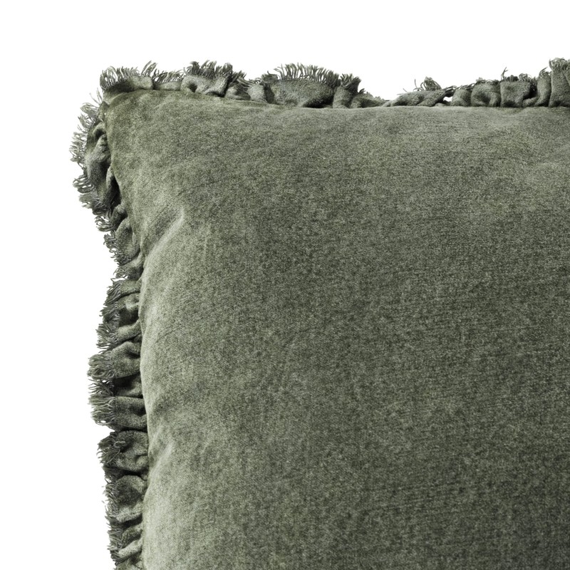 Yard Bertie Cushion Cover, Moss, 45 x 45cm