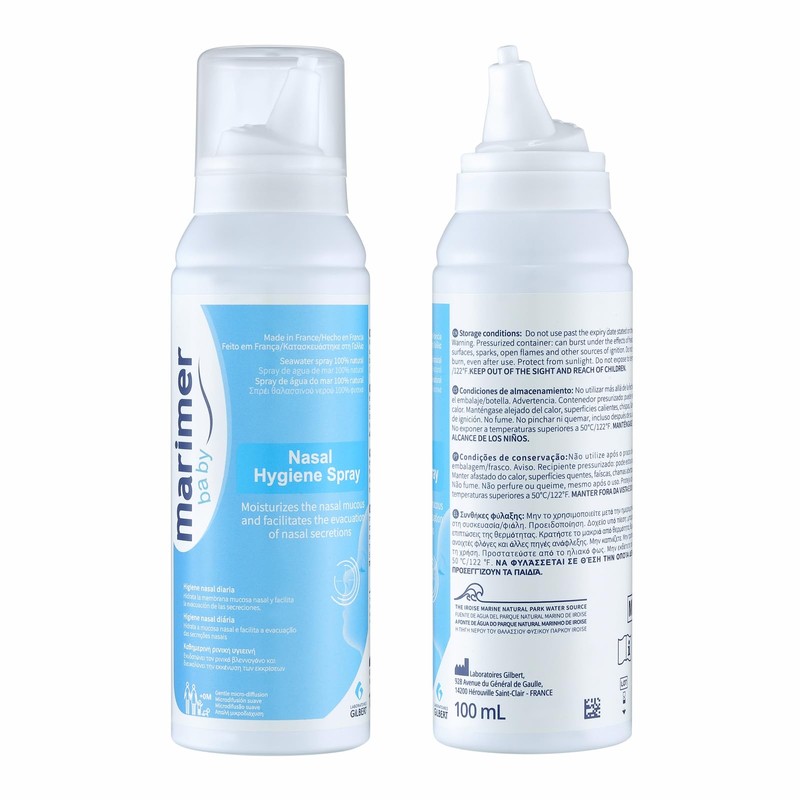 Marimer Baby Saline Nasal Spray All-Natural Seawater for Sinus Rinse