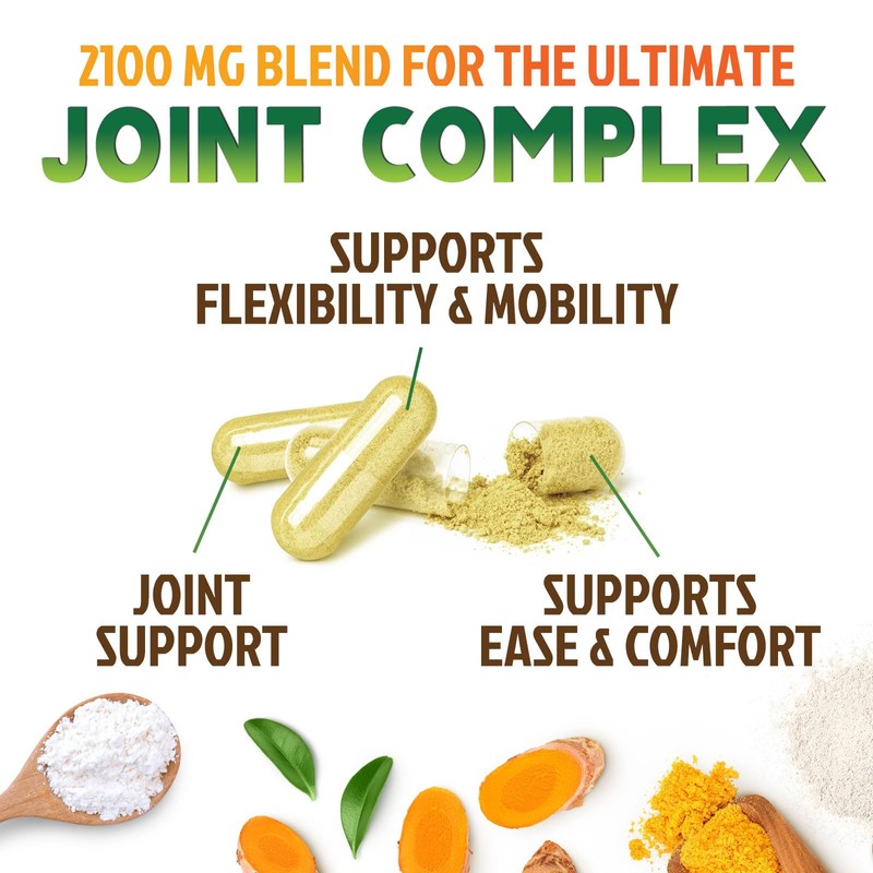 Glucosamine Chondroitin MSM 2100mg - 3x Strength Joint Support Supplement