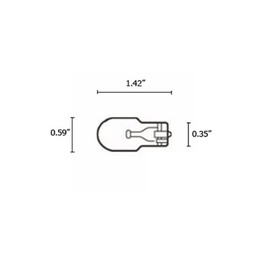 eTopLighting (6) Bulbs, 12V 12W Low Voltage T12 Wedge Base Replacement Bulb, 12 Volts 12 Watts
