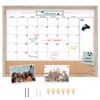 TORASO Whiteboard Calendar & Corkboard, 18" x 24" Combination Dry