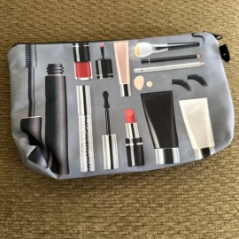 Love This “Cosmetics Print” Make Up Bag
