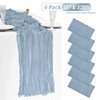 6 Pack Dusty Blue Cheesecloth Table Runner Gauze Table Runner