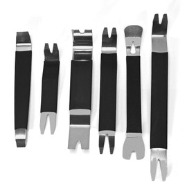 Saihisday 6PCS Patio Paver Removal Tool, Stainless Steel Paver Extractor Tool, Paver Lifting Tool for Garden Lawn Patio Yard Blocks Construction(Black)