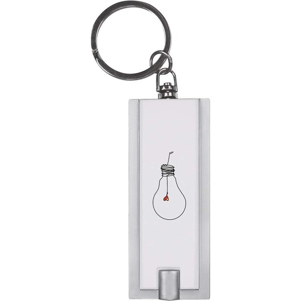 Azeeda 'Heart Lightbulb' Keyring LED Torch (KT00033798)