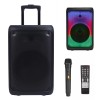 KOCASO Karaoke Machine with Wireless Microphones Speaker RGB DJ Lights