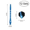 YONGRONGHE 12 Sets Aluminum Dart Shafts Dart Wings Metal Medium