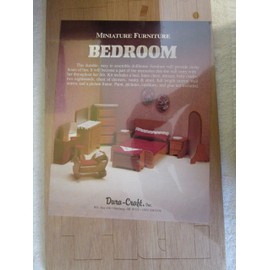 Dura-craft Miniature Dollhouse Bedroom Furniture
