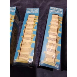 Greenbrier Games Mini 8.5 inch Tumbling Tower Game Wooden Stacking Blocks - 72 Pcs Set