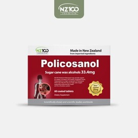 NZ100 NZ 100 Premium Policosanol 33.4mg 60 Tablets / 엔젯100 프리미엄 폴리코사놀 33.4mg 60정