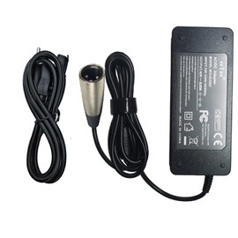 eeTao 3-Pin XLR5 4.6V 2A Charger for Ecotric Hammer Fat Tire FAT20S900 FAT20810 FAT20850C Matt Green 48V Li-ion Battery Electric Mountain Bike WuXi Dpower DPLC110V55 54.6V Power Supply