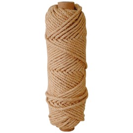 PUGPAW 4MM Natural Jute Twine String — 120Ft Brown Durable Jute Rope, Used for Hand Crochet, Climbing Plant, Gardening Flowers, Home Decorations, Art Crafts Gift Packaging, Weddings, Christmas