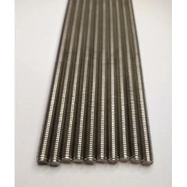 Unbranded M6 200mm Stainless Steel Threaded Rod DIN975 Fully Threaded M6-1.00 M6x200mm - 10