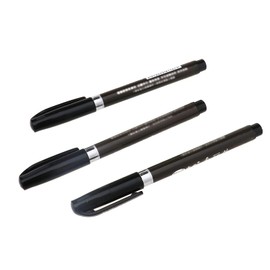 Be In Your Mind Calligraphy Brush Pens Black Soft Tip Brush Pen For Smooth Hand Lettering Signature Drawing Painting Chinese Calligraphy Practice 3 Assorted Set