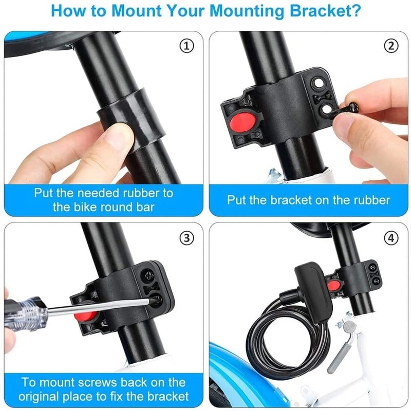 Bicycle Lock - Very High Security Level - Spiral Lock