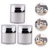 DECHOUS 3Pcs Leakproof Airless Lotion Pump Bottles Portable Cream Containers