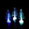 Toddmomy 8pcs Tabletop Mini LED Fiber Optic Christmas Tree With