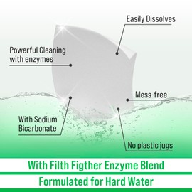 Rockin' Green Hard Rock Travel Laundry Detergent Sheets for Hard Water - Mess-Free Laundry Sheet Detergent with Sodium Bicarbonate - Easily Dissolvable Laundry Soap Sheets (104 Loads, Unscented)