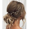 JEAIRTS Bride Wedding Headband Hair Vine Rhinestone Bridal Hair Pieces