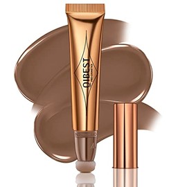 Liquid Contour Bronzer Stick Beauty Wand -1 # Gris marrón | Crema Líquida Contorno Stick Mate Bronceador Stick con Aplicador de Cojín, Ligero Mezclabl