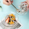 WHJY 6 pcs Clear Glass Plates, 5 inch Glass Plate