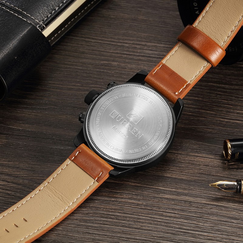 Curren Men Sport Quartz Watch Fashion Calendar Watches Big Dial