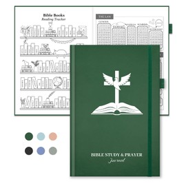 SIMSIMY Bible Study Journal & Prayer Journal with Bible Reading Tracker, Verse Mapping Journal, Christian Devotional & Faith Planner, Church Notebook for Note Taking, Religious Gifts for Women Men