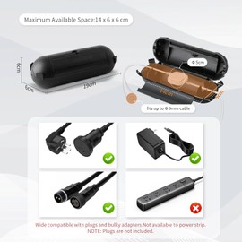 Outdoor Waterproof Junction Box, IP44 Extension Cord Safety Cover, Safety Sealing Shell, Protecting Festival Decorations, Gardens,Sstring Lights, Fountains