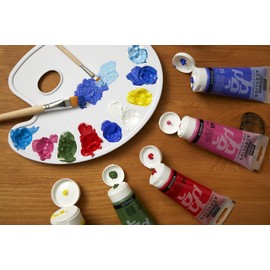 PEBEO 172351 500 ml Studio Acrylic Paint, Iridescent Silver