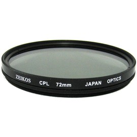 Zeikos ZE-CPL72 72mm Multi-Coated Circular Polarizer Filter