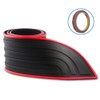 Car Rear Bumper Protector,SUV Car Bumper Protector Guard Rubber Black/Red