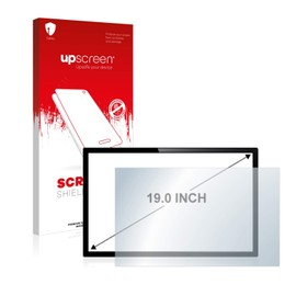 upscreen 19" Screen Protector for Touchscreen PCs with 19.0 inch (48.3 cm) [410.9 x 257 mm, 16:10] - HD-Clear, Anti-Fingerprint