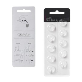 Hearing Aid Domes for Oticon Replacements,Oticon Minifit Open Vent Bass Domes (6 mm/2 Pack）,Universal Domes for Oticon Hearing Aid Supplies.