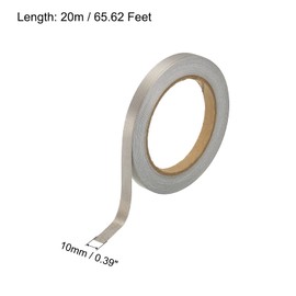 sourcing map Faraday Cloth Tape 0.39 Inches W x 65.62 Ft Conductive Fabric Tape Roll for Laptop Cable EMI Shielding Pack of 2