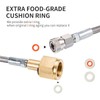 GURUDAR CO2 Tank CO2 Cylinder Direct Adapter with 60in Stainless