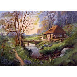 Jumbo, Falcon de luxe - Cottage in The Woods, Jigsaw Puzzles for Adults, 1,000 piece