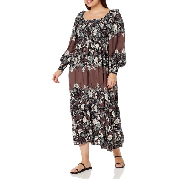 AVENUE Women's Plus Size Maxi Sadie PLC, FLWR Child
